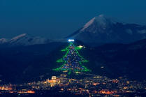 l'albero di Natale a Gubbio