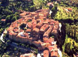 Panicale vista dall'alto